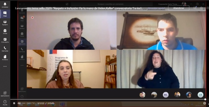 Testimonios destacaron en conversatorio sobre la inclusión