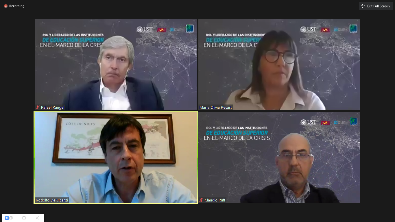 Destacados académicos participan de encuentro internacional sobre el rol de la educación superior en medio de la pandemia