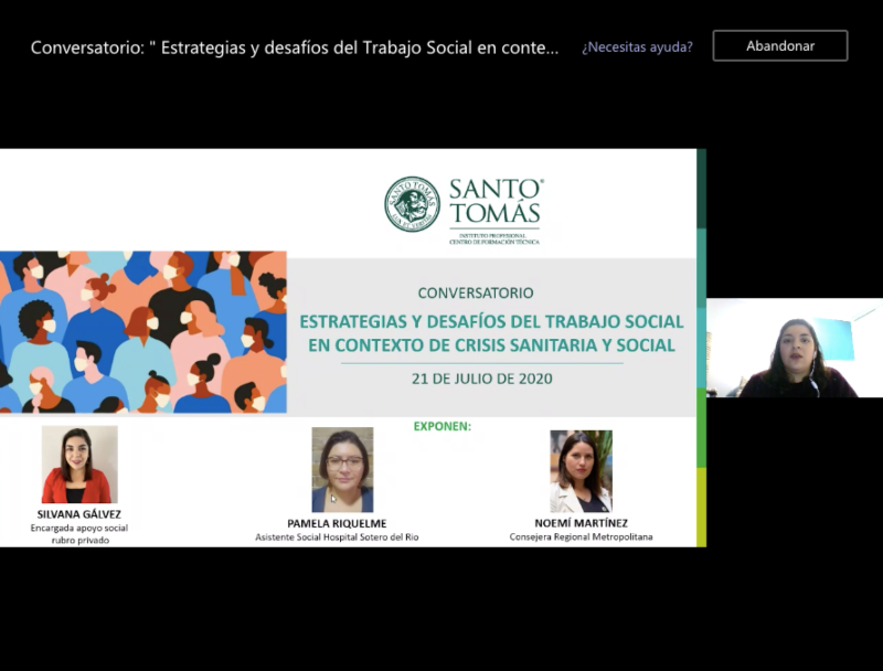 Tomasinas abordan la importancia del trabajo social en tiempos de pandemia