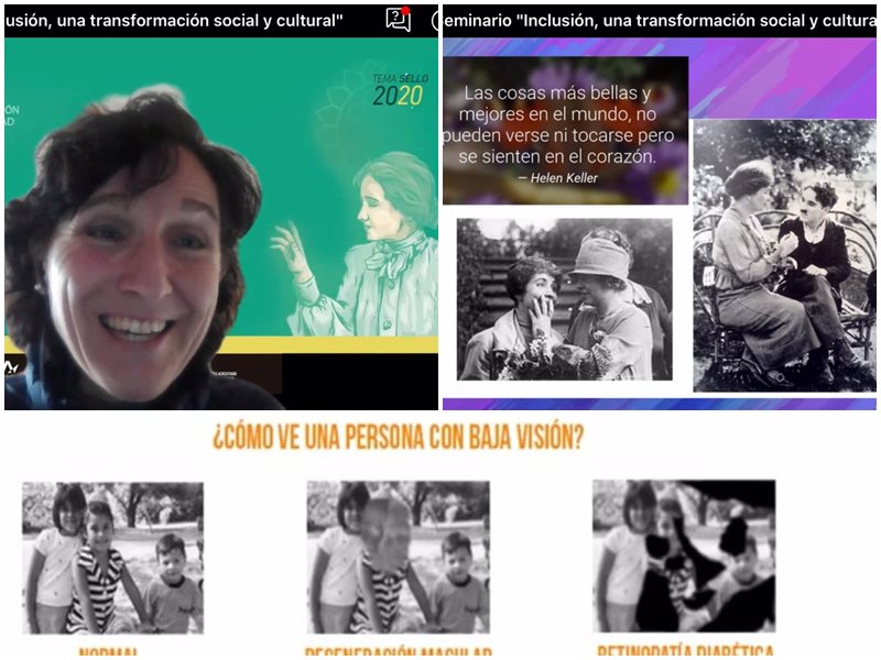 Área de Educación realizó seminario inspirado en Helen Keller