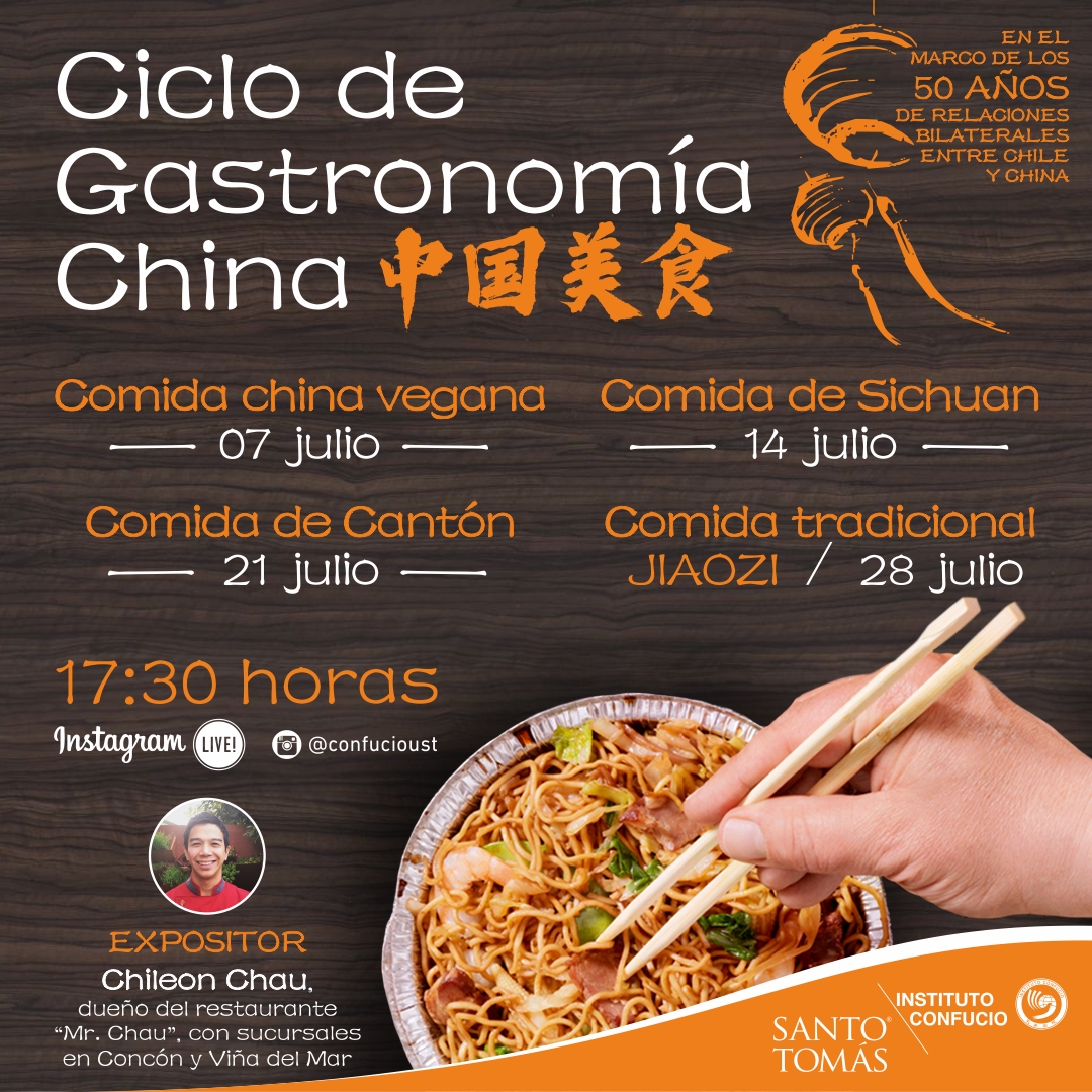 Instituto Confucio ST realizará Ciclo de “Gastronomía China” por Instagram