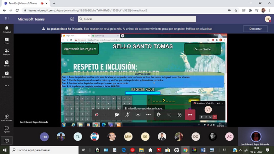 Estudiantes ovallinos participan en Feria Virtual de proyectos tecnológicos