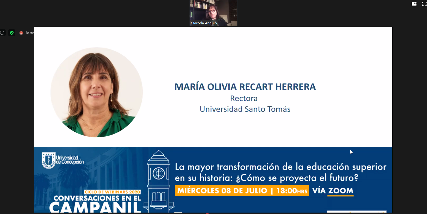 María Olivia Recart en seminario UdeC: “En momentos de crisis aparecen los liderazgos”