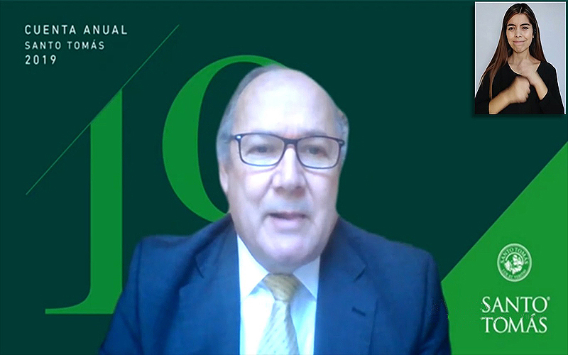 Daniel Olivares, Rector de Santo Tomás Viña del Mar, rindió cuenta pública de la gestión 2019 y proyectó los grandes desafíos para el futuro inmediato