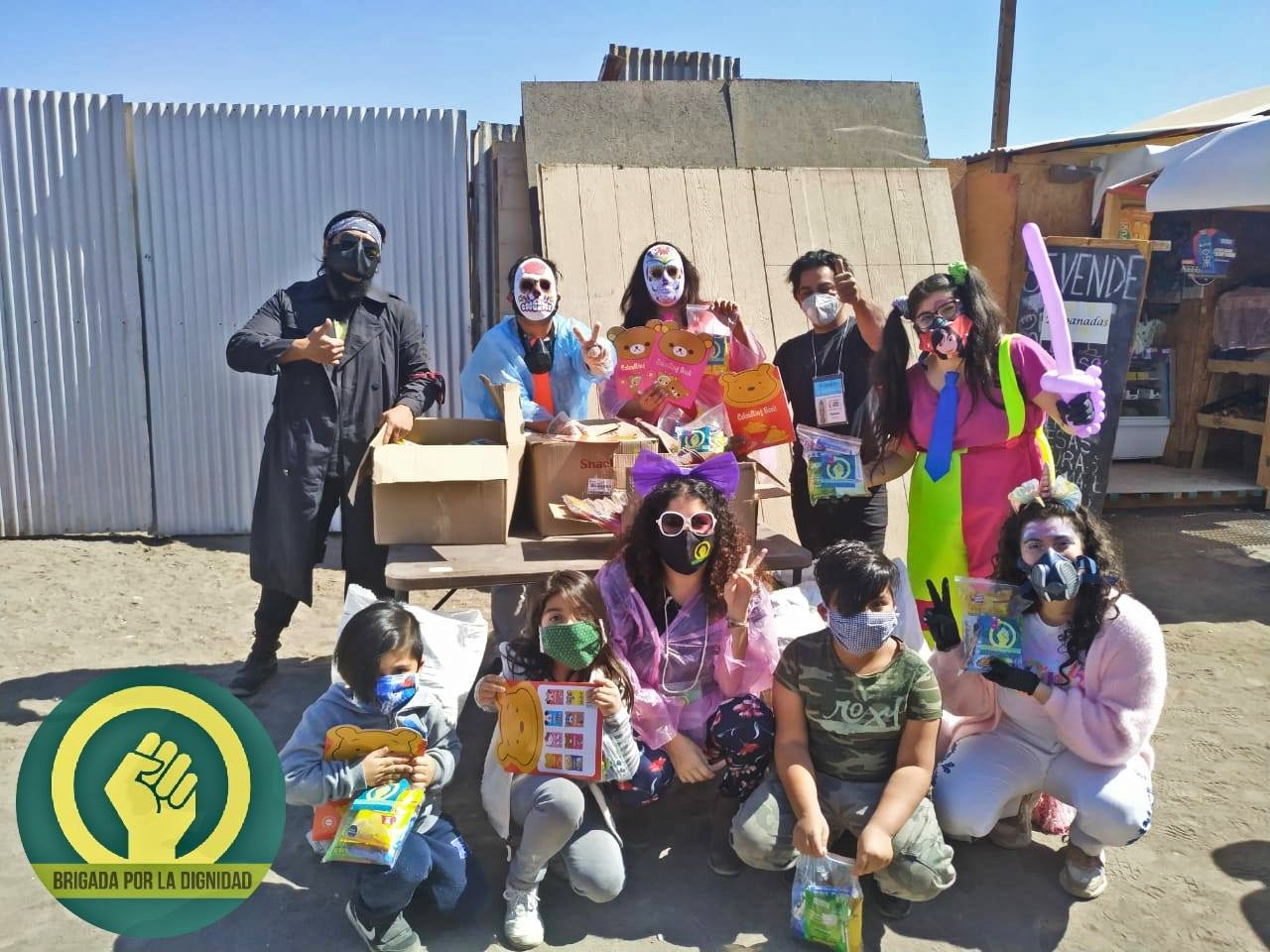 Tomasina y su brigada solidarizan con la gente de Alto Hospicio