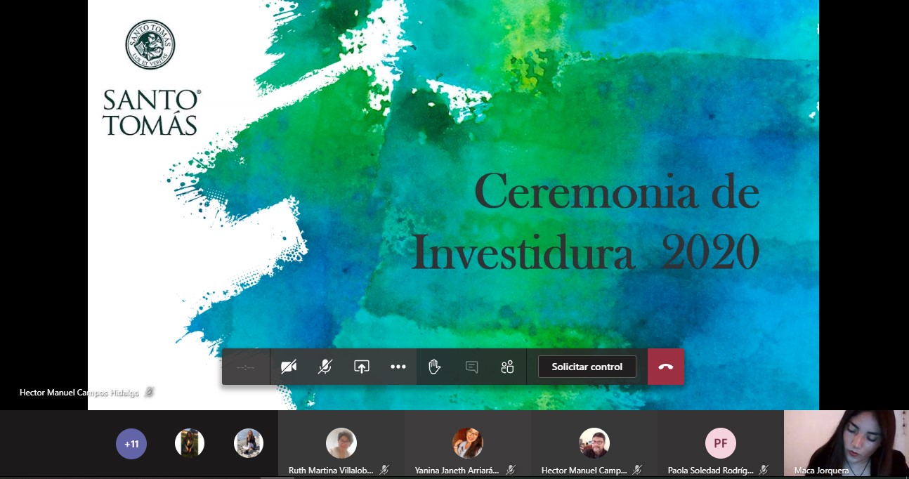Ceremonia de Investidura Trabajo Social Santo Tomás La Serena 2020