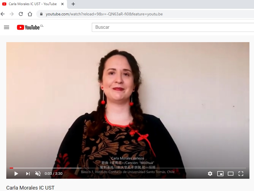 Alumna rancagüina participa en certamen internacional de institutos Confucio