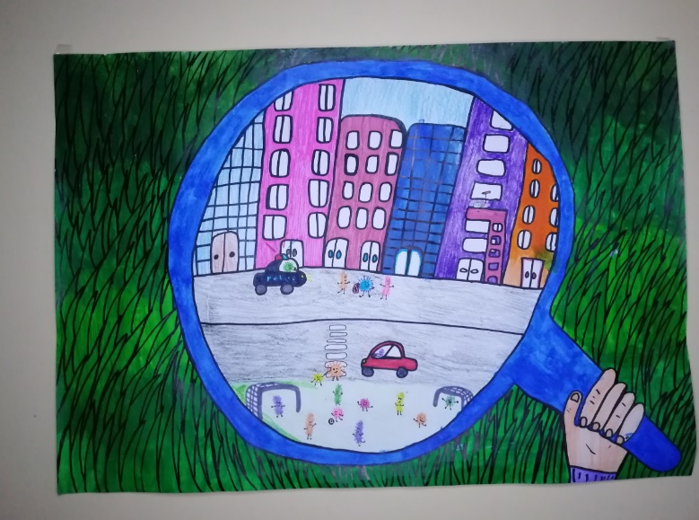 “Microbios bailando” y “Una ciudad en miniatura” ganaron el Concurso de Dibujo Microorganismos UST Valdivia