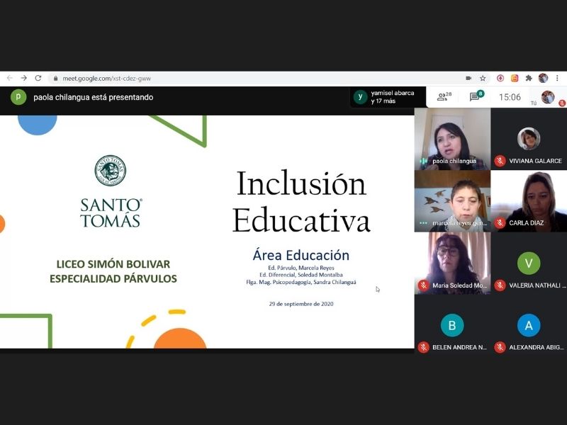Estudiantes del Liceo Simón Bolívar se capacitan en inclusión educativa