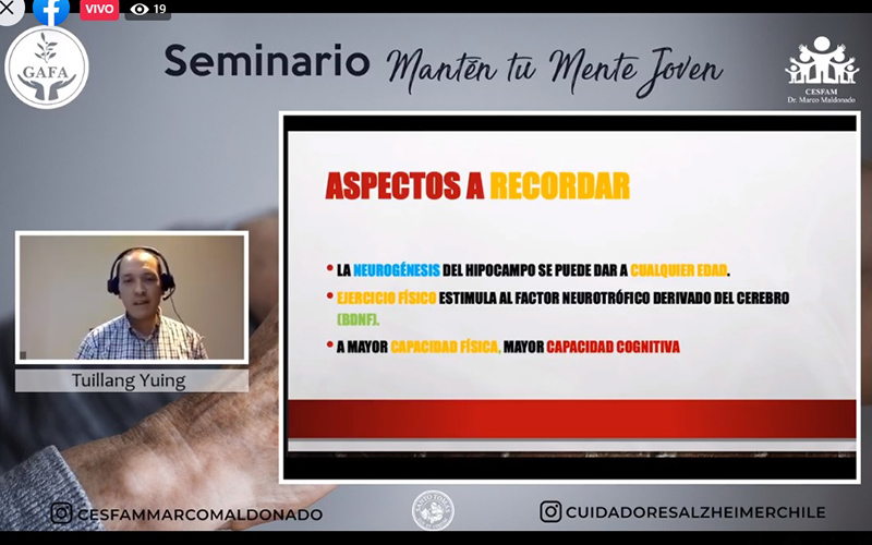 Director de Kinesiología de UST Viña del Mar expone sobre beneficios del ejercicio físico para prevenir el Alzheimer