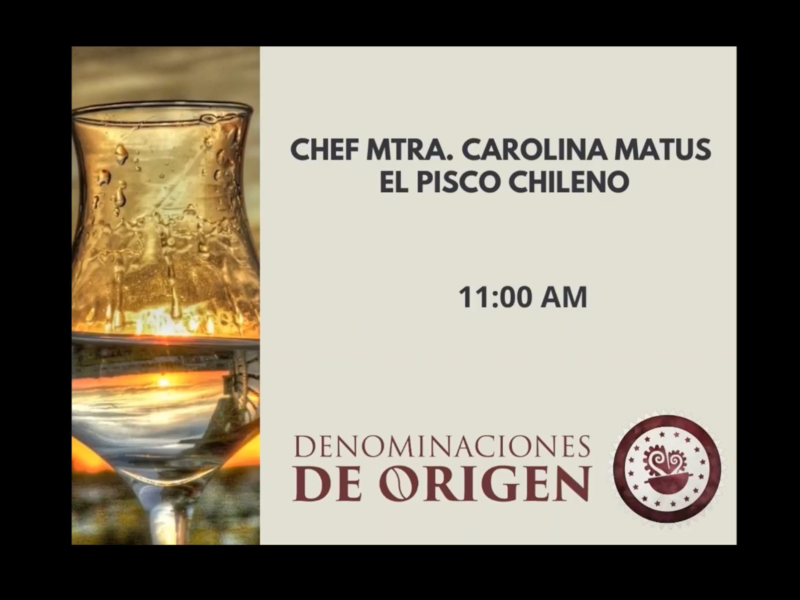 Chef tomasina presentó los orígenes del pisco en congreso internacional