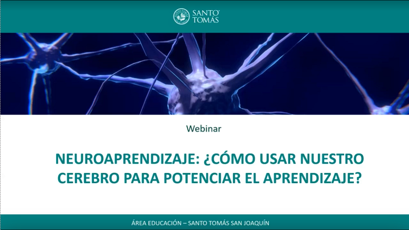 Webinar Santo Tomás San Joaquín expone elementos claves para incentivar el aprendizaje