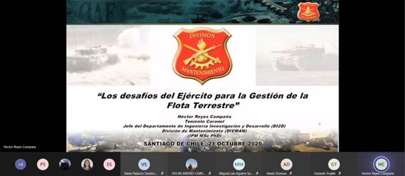WEBINAR EXPONE LOS NUEVOS DESAFÍOS DEL EJÉRCITO PARA LA GESTIÓN DE FLOTA TERRESTRE