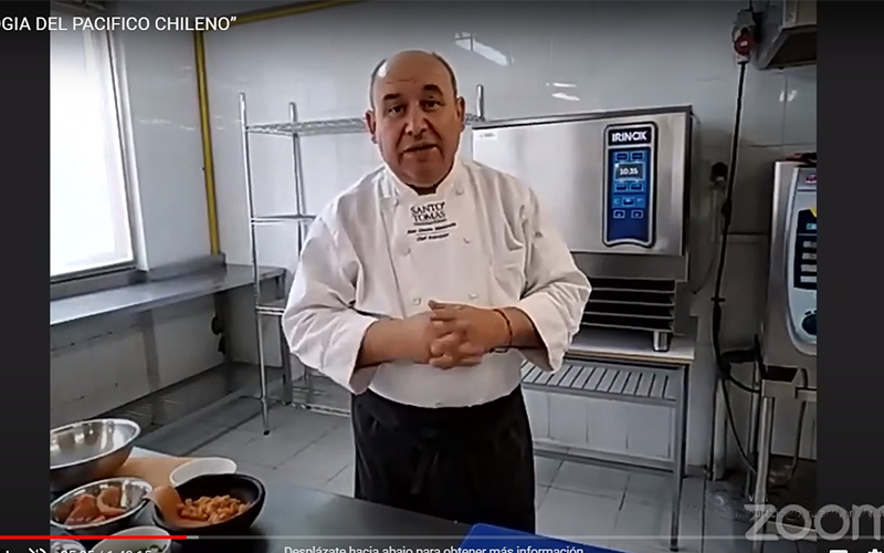 Académico de Santo Tomás Viña del Mar expone en webinar internacional “Entre mares. Gastronomía de mar”