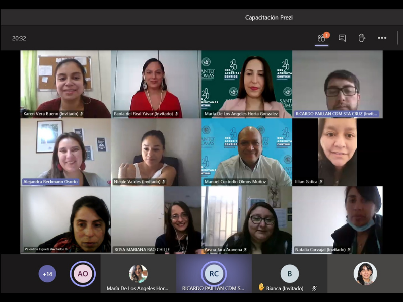 Profesionales de Sernameg se capacitan en plataforma de presentaciones