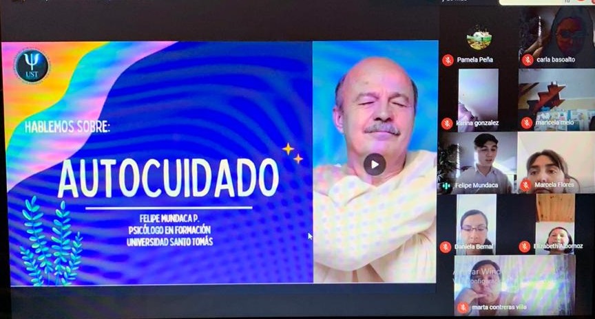 Estudiante de Psicología generó taller de autocuidado para docentes y profesionales de la Educación