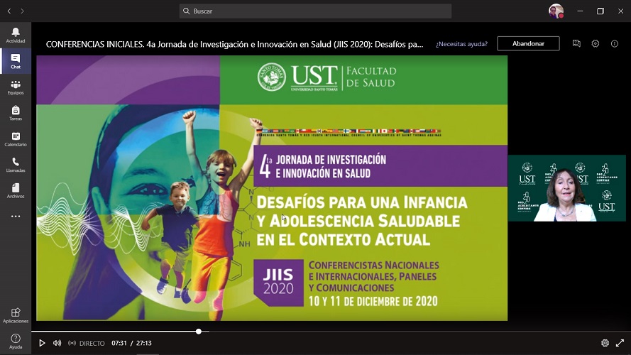 Comenzó la 4° Jornada de Investigación e Innovación en Salud (JIIS 2020) de la UST Talca