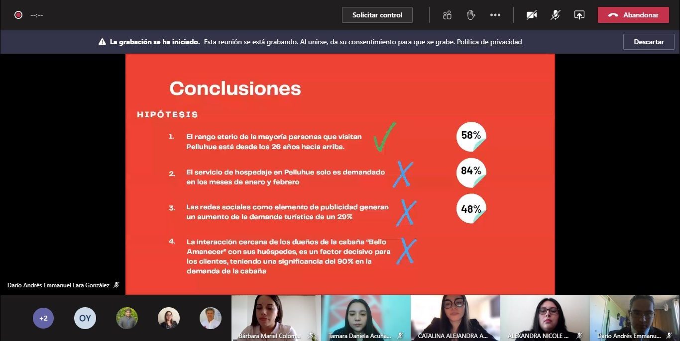 Estudiantes de Ingeniería Comercial asesoran online a emprendedores del Maule