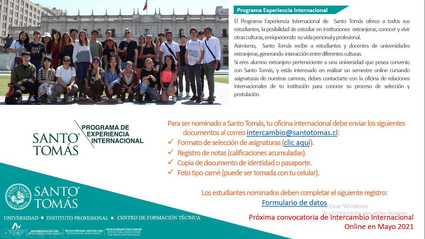 Programa de Experiencia Internacional ST participó en la Conferencia de Intercambio Virtual Perú-Chile de Universidad Ecotec, Ecuador
