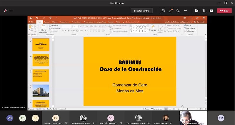 Charla “Bauhaus: Diseño Para El Mundo” reúne a estudiantes de diversos niveles del área de diseño