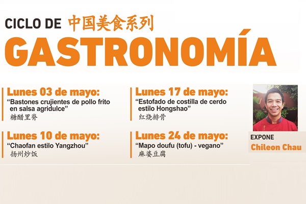 La gastronomía china protagonizará la agenda cultural de mayo en IC ST