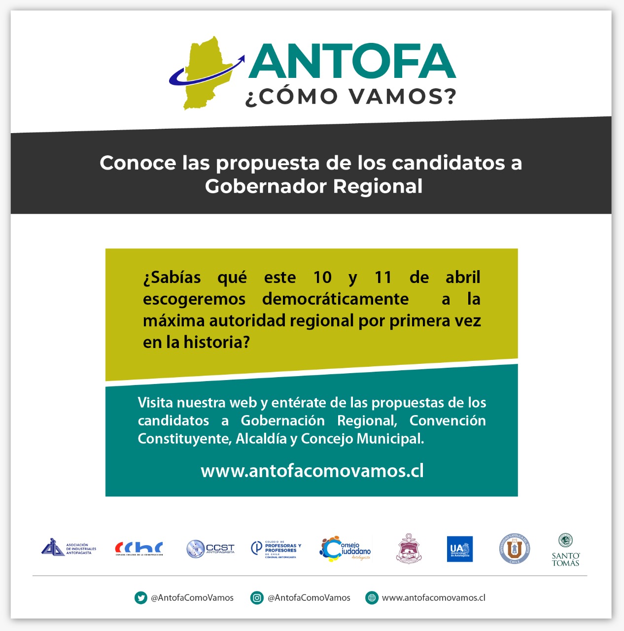 Comunidad tomasina se integró a Antofa ¿Cómo vamos?