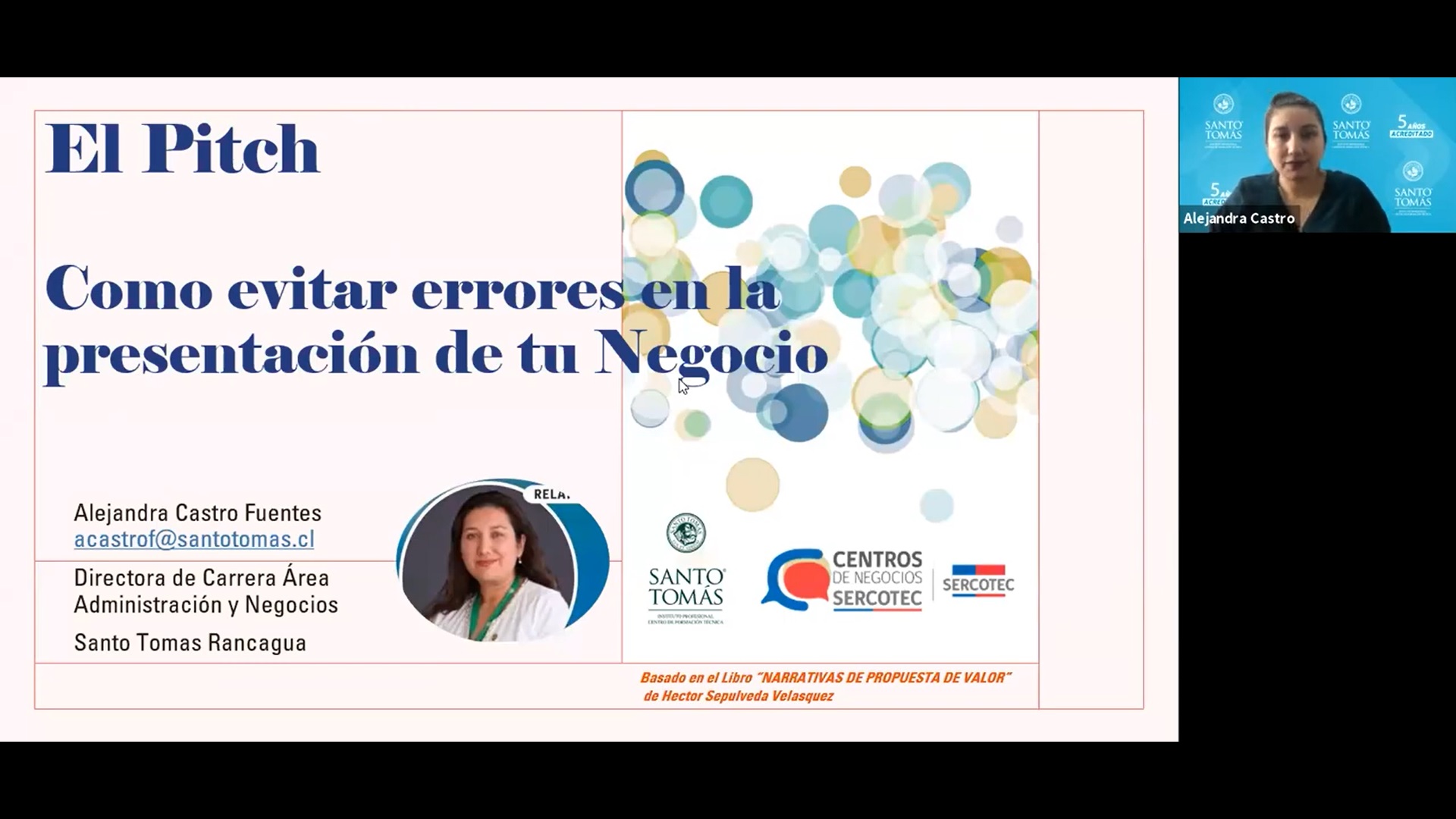 Área Administración dictó taller para emprendedores de Santa Cruz