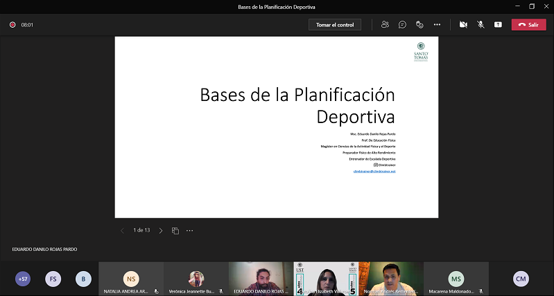 Alumnos y egresados de sede San Joaquín participan de ciclo de charlas "Planificación para Preparación Física"