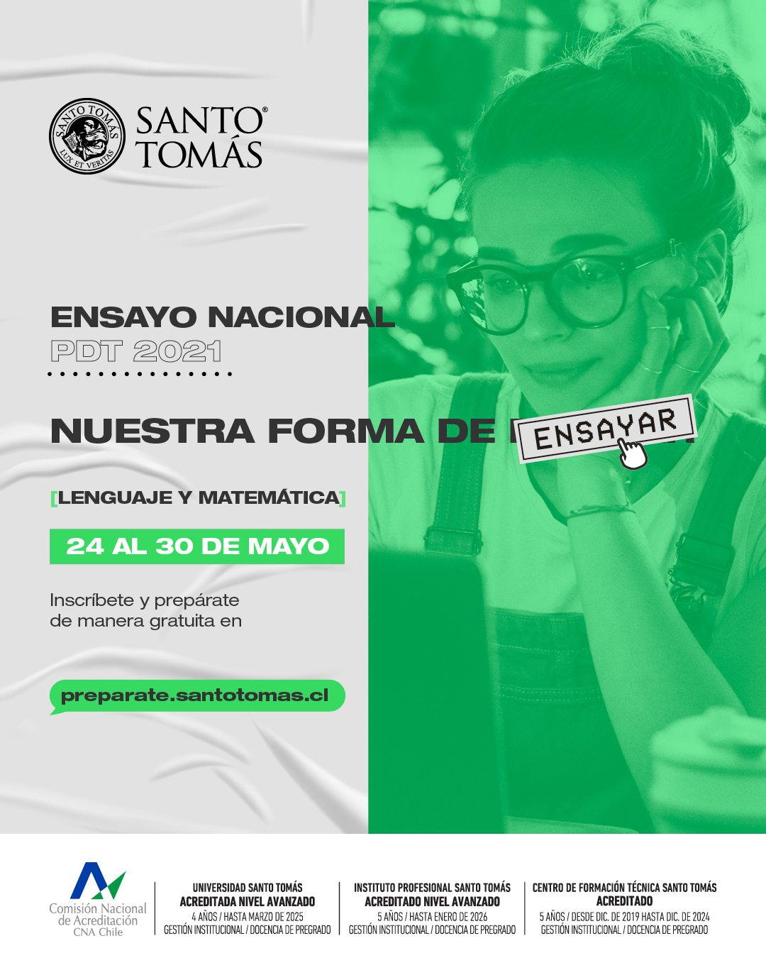 Santo Tomás desarrollará Ensayo Online para la nueva prueba de acceso a la universidad