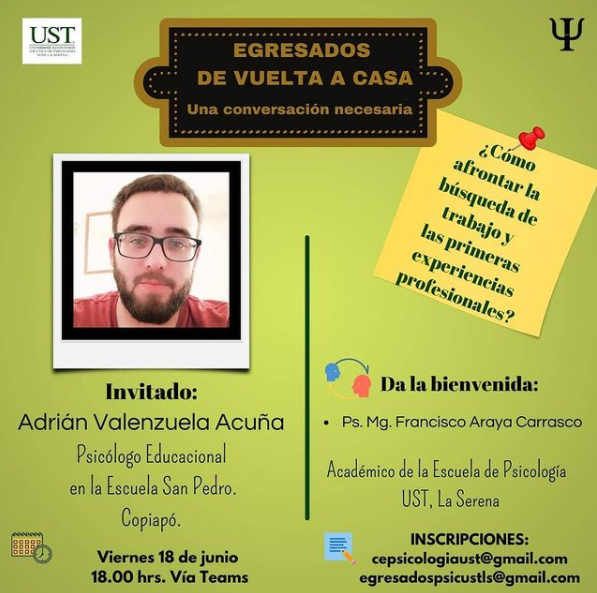"De Vuelta a Casa" ciclos de entrevistas generados por la Carrera de Psicología Santo Tomás La Serena.