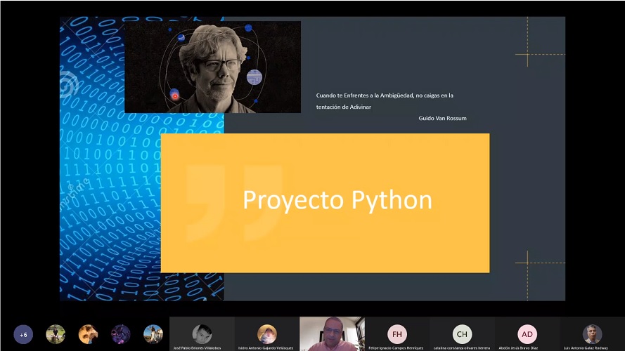 Área Informática realizó conversatorio sobre lenguaje Python