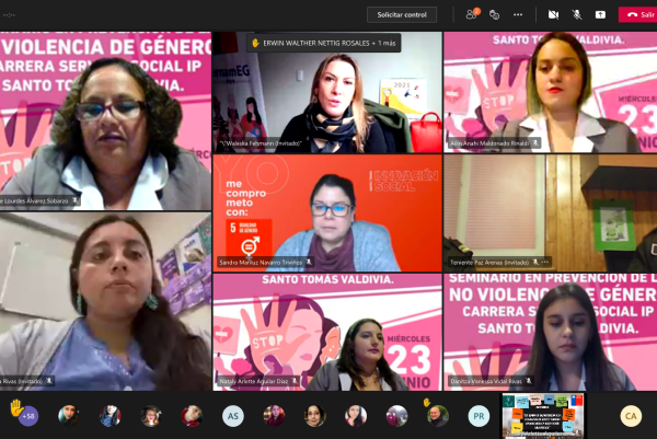 Estudiantes de la carrera de Servicio Social del IP sede Valdivia realizaron Seminario sobre prevención de la “No Violencia de Género”