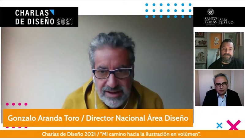 Docentes y estudiantes de Diseño de sede San Joaquín participan en charla “Mi camino hacia la ilustración en volumen”