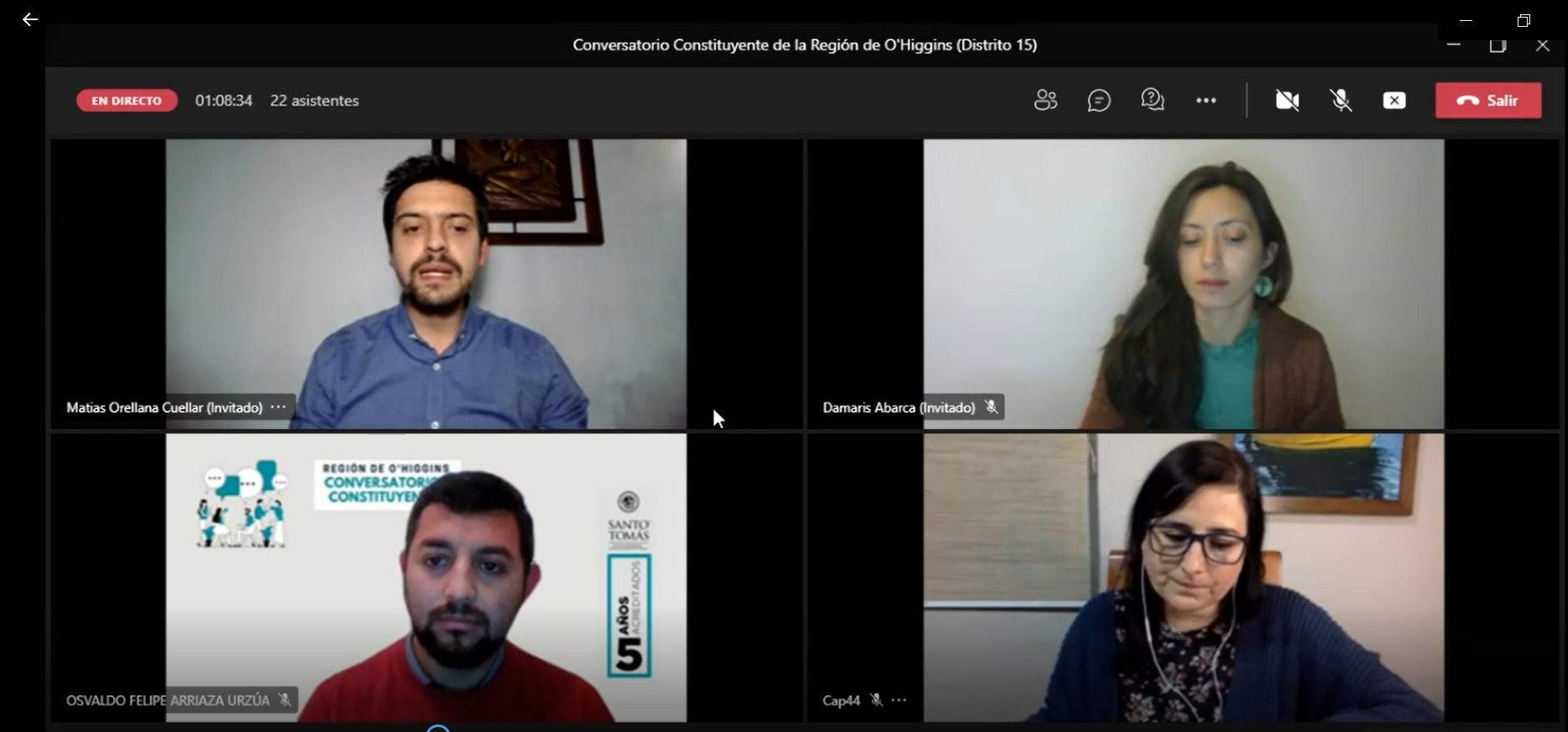 Constituyentes de la Región de O’Higgins compartieron sus posturas en conversatorios de Santo Tomás Rancagua