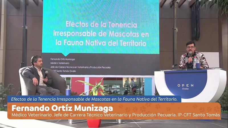 Docente y estudiante de Técnico en Veterinaria exponen sobre tenencia responsable de mascotas