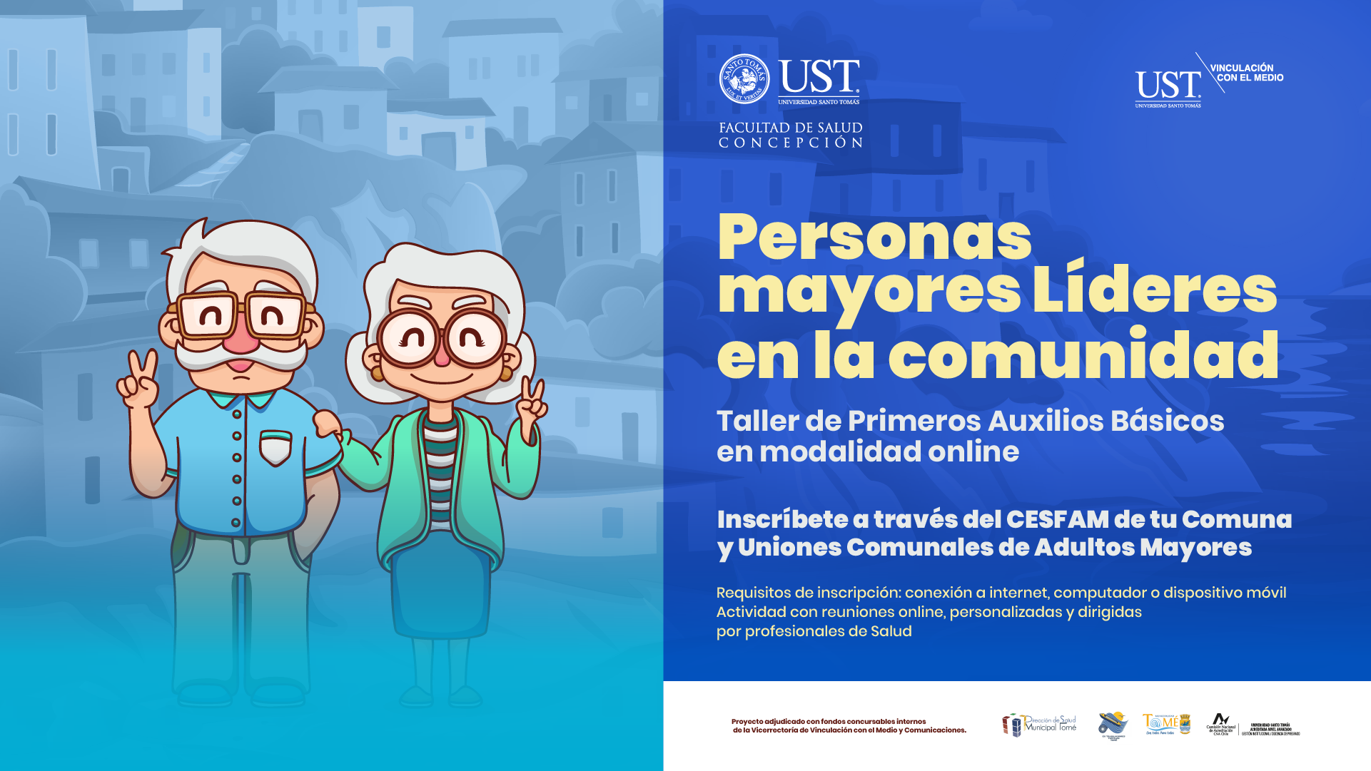 UST Concepción realiza lanzamiento de proyecto que capacita a adultos mayores en primeros auxilios