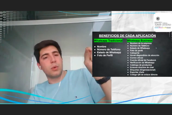 Estudiantes del área de Diseño aprendieron el uso de WhatsApp Business para impulsar sus emprendimientos