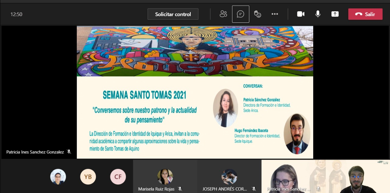 Sede Iquique y Arica realizan conversatorio sobre Santo Tomás de Aquino