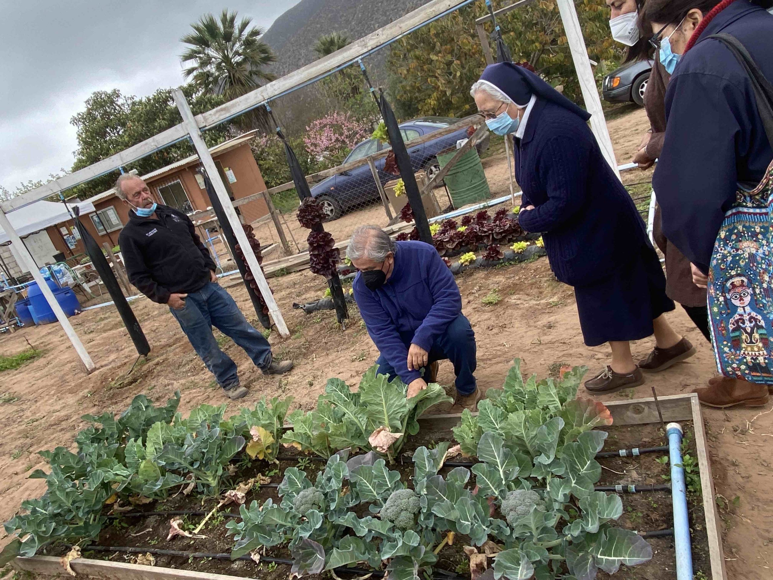 Visita de Fundación Madre Josefa a Parcela Didáctica Santo Tomás La Serena.