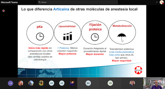Seminario del área de Odontología abordó el manejo del dolor en tratamientos dentales