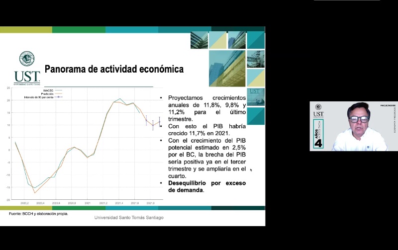 Destacados economistas participaron de Conferencia organizada por Carrera de Ingeniería Comercial UST Santiago