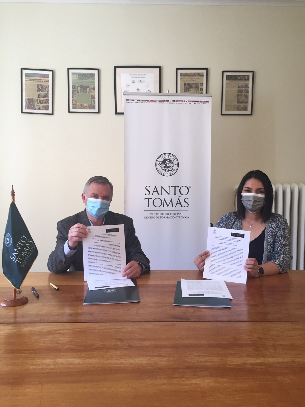 Santo Tomás Osorno y Hotel Termas de Puyehue firman convenio para prácticas y colaboración