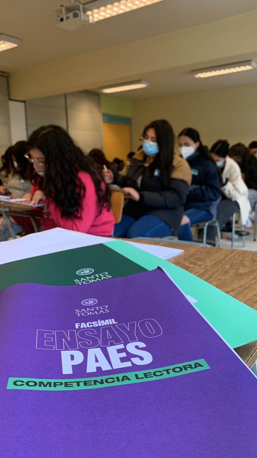 Ensayo nacional PAES se realizó con éxito en Santo Tomás Temuco