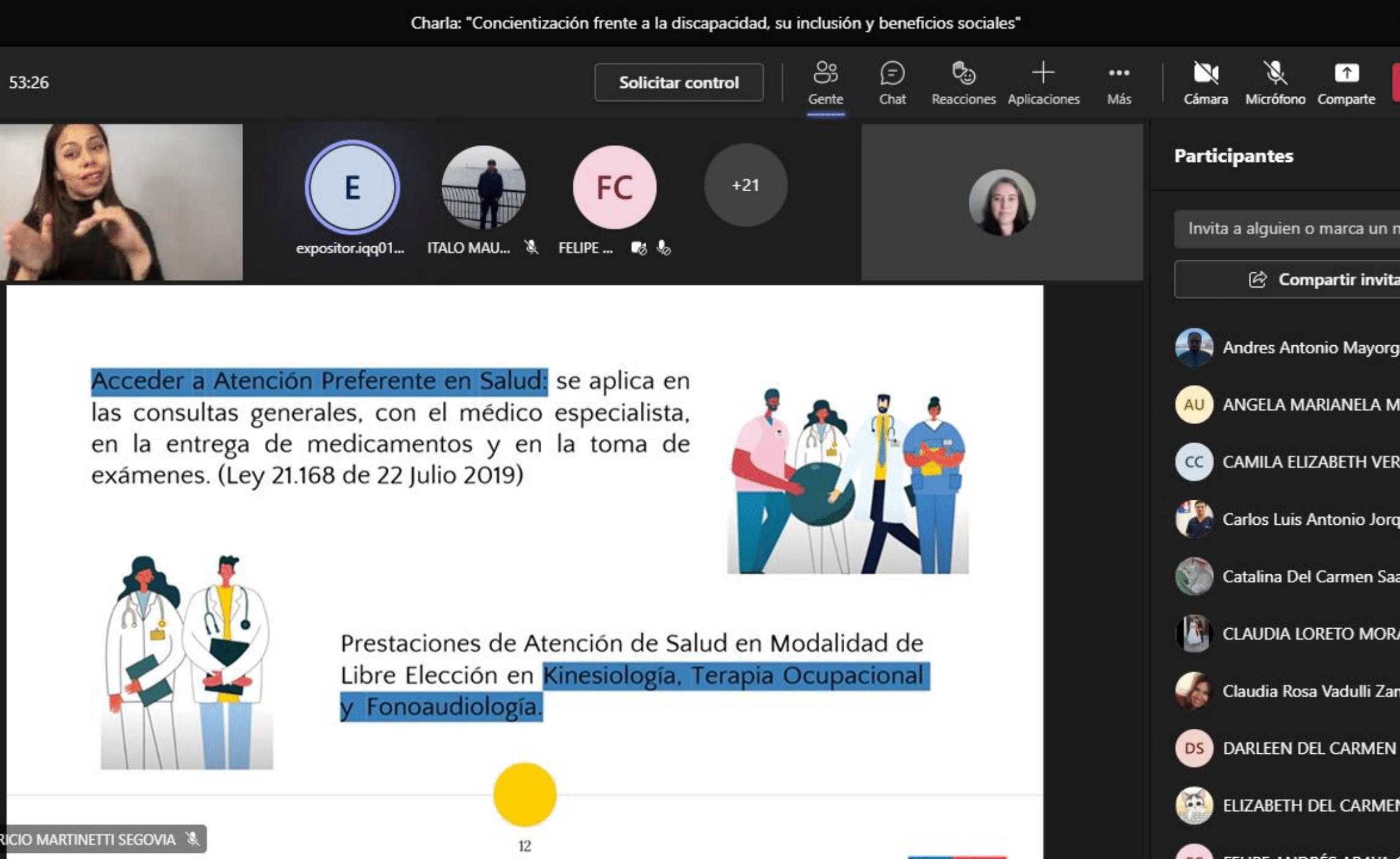 Santo Tomás y Senadis imparten charla informativa sobre discapacidad, inclusión y beneficios sociales
