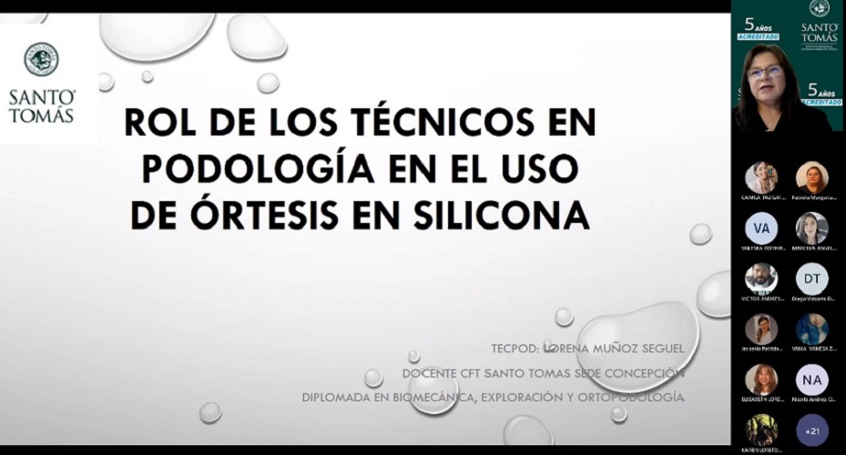 Estudiantes y egresados de Santo Tomás Talca conocieron el rol de los Técnicos en Podología en el uso de órtesis de silicona