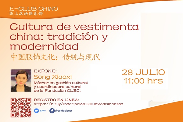 El Instituto Confucio ST invita a Webinar sobre vestimenta china