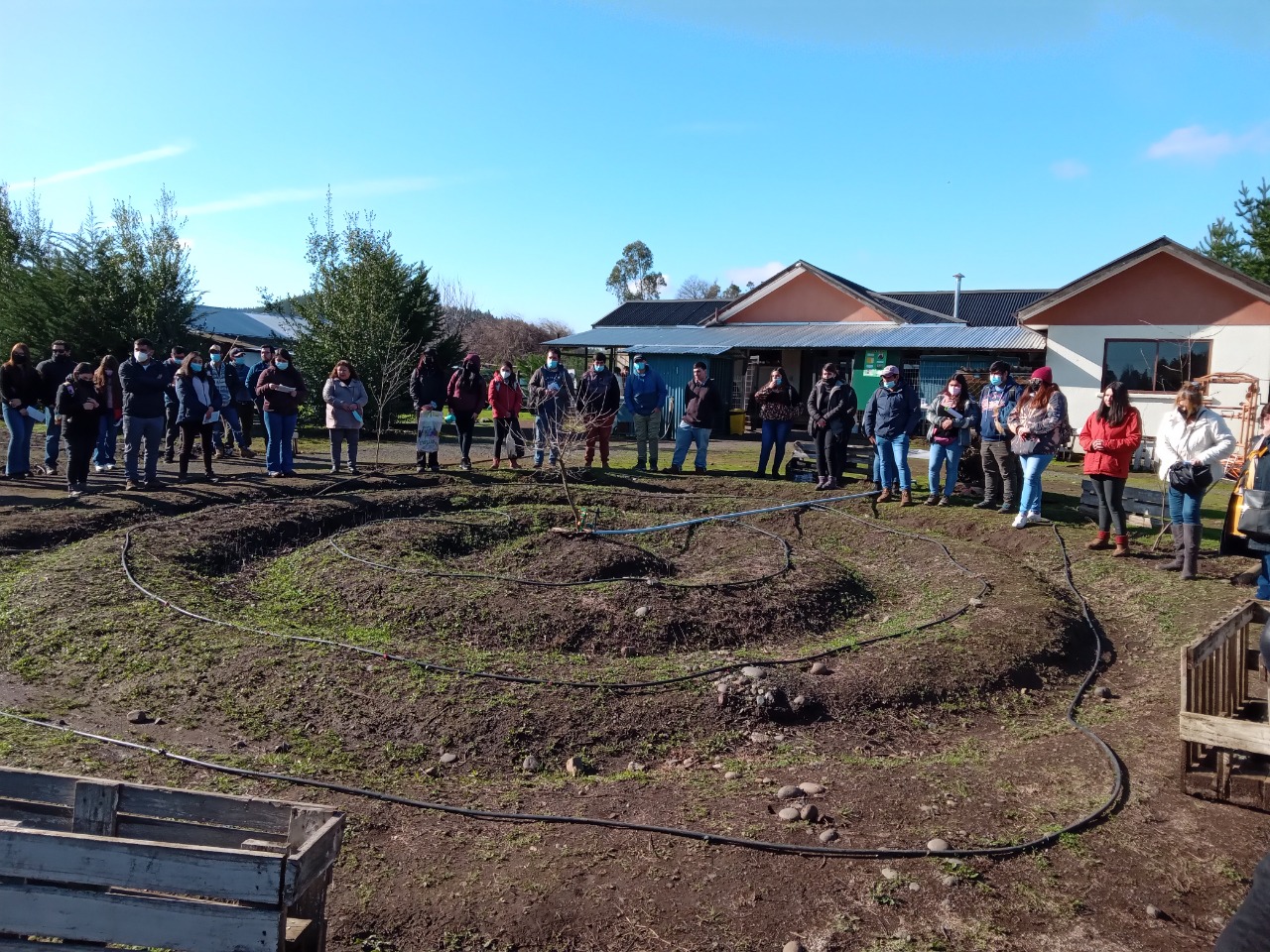 Cerraron el semestre enseñando cultivo orgánico de hortalizas a sus familias