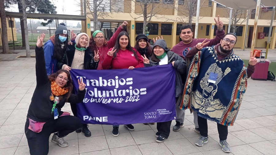 Tomasinos de Puente Alto se sumaron a Trabajos Voluntarios de Invierno
