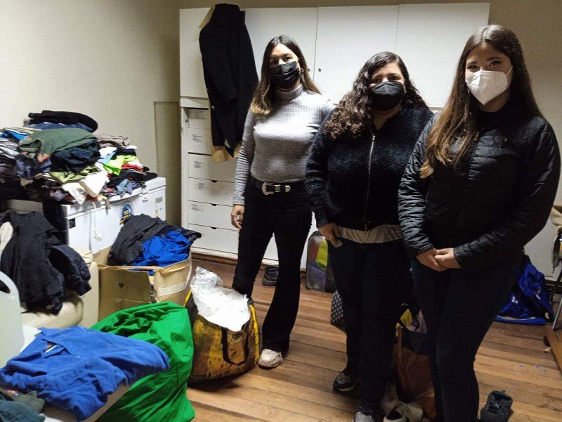 Tomasinas realizan voluntariado en albergue de emergencia para personas en situación de calle