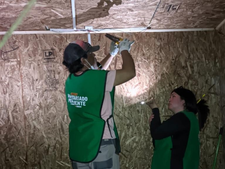 Voluntarios de Santo Tomás Rancagua participaron en una nueva versión de los Trabajos de Invierno